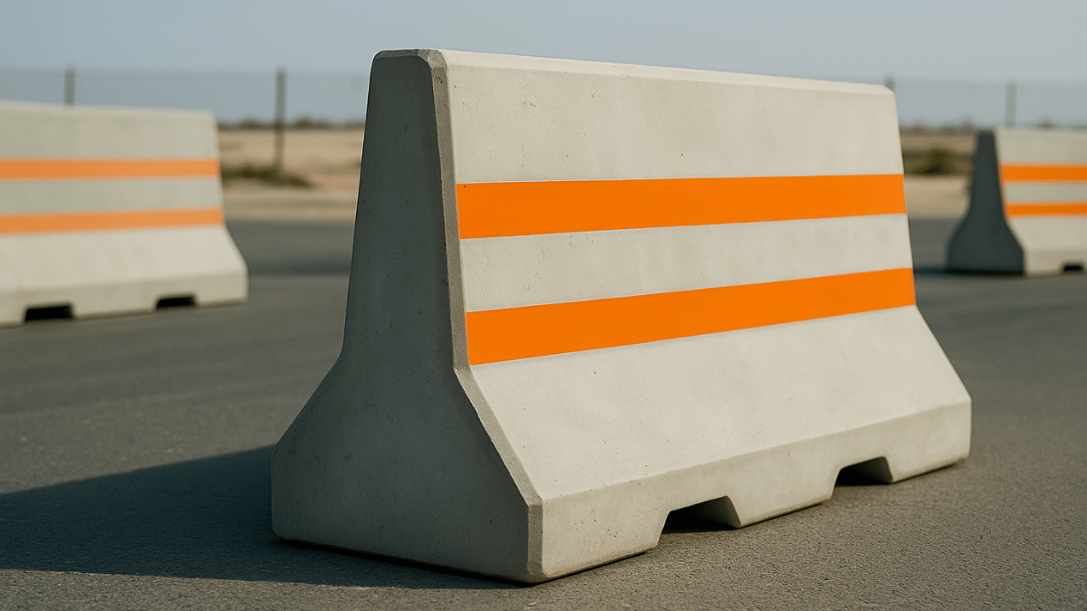 PRECAST CONCRETE SINGLE SIDE FACE BARRIER UAE